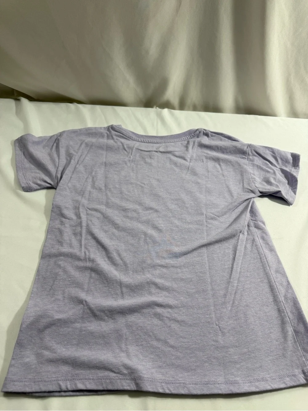 GAP Lavender Tee with Silver Logo and Floral Accent